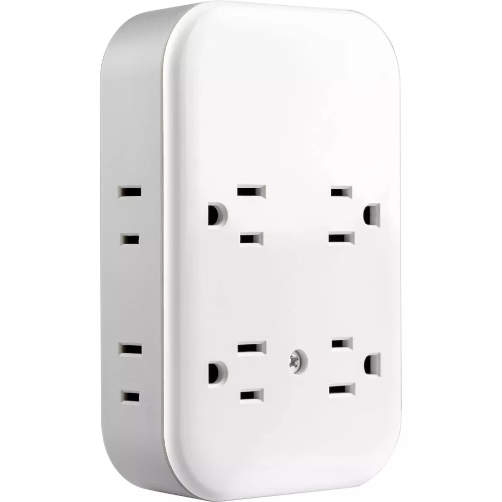 Wall Surge Tap with 4 Grounded Outlets + 4 Polarized Outlets + 2 USB-C + 1 USB-A