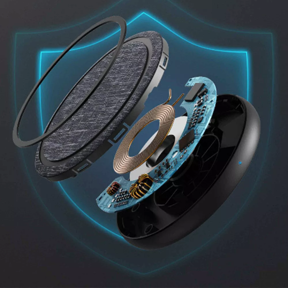 15W Qi Certified Fabric Wireless Charging Pad