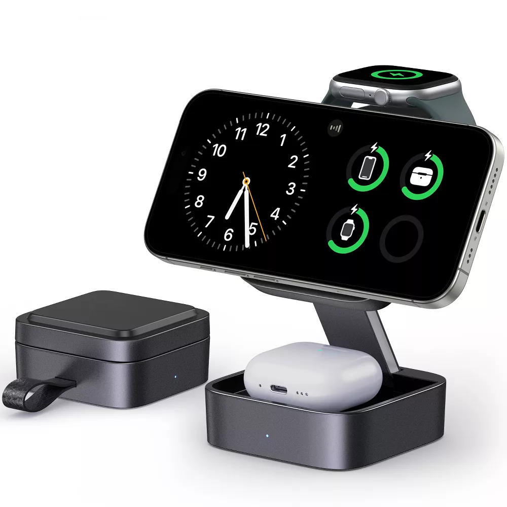 4-in-1 Foldable Multi-Device Wireless Charging Dock