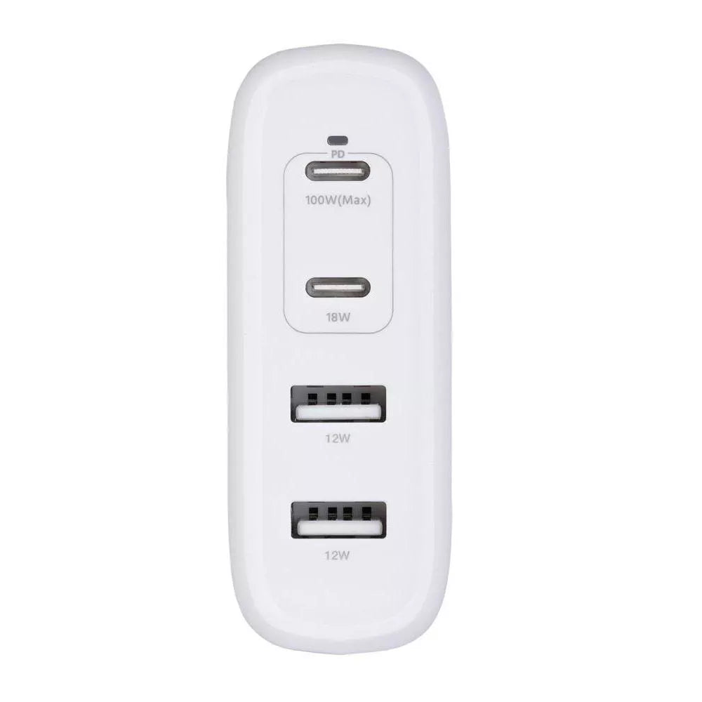 100W 4-Port GaN Foldable PD Fast Wall Charger