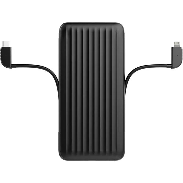 15000mAh Built-in Dual Cables Wireless Portable Power Bank