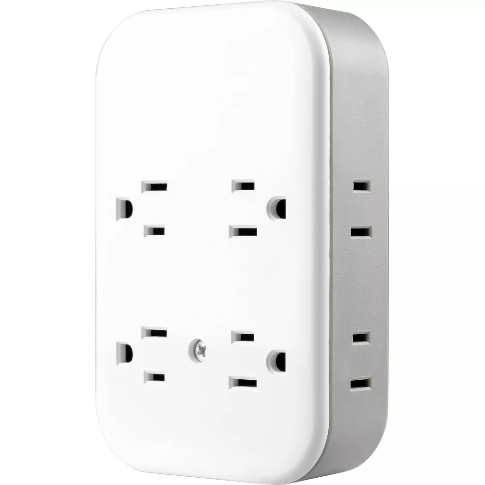 Wall Surge Tap with 4 Grounded Outlets + 4 Polarized Outlets + 2 USB-C + 1 USB-A