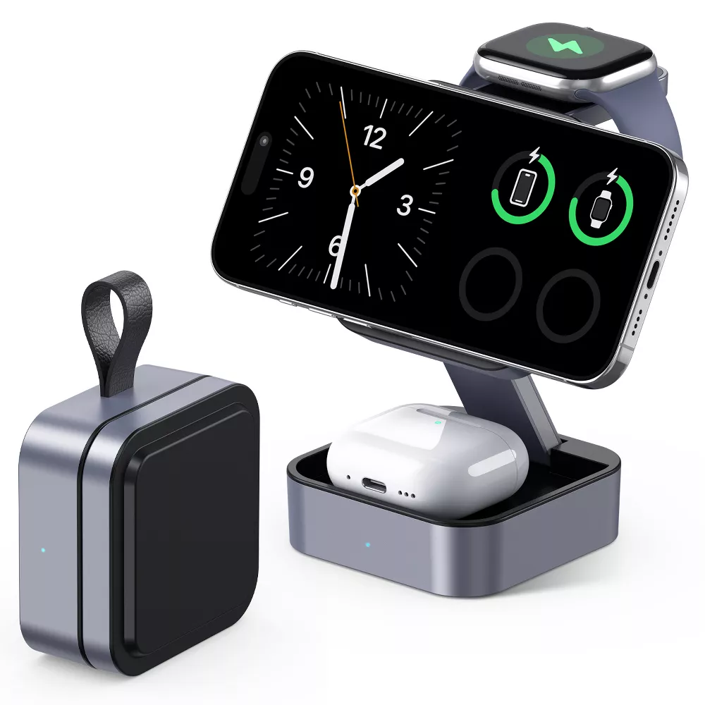 4-in-1 Foldable Multi-Device Wireless Charging Dock