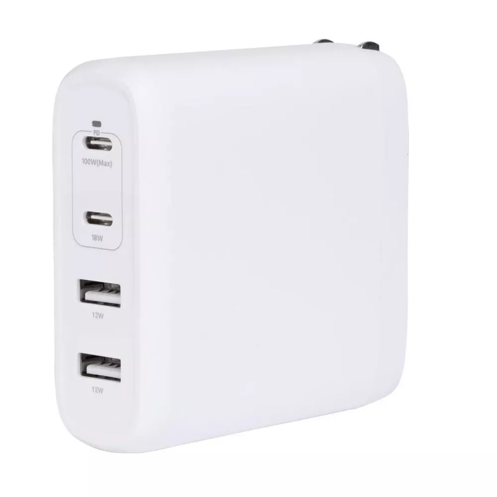 100W 4-Port GaN Foldable PD Fast Wall Charger